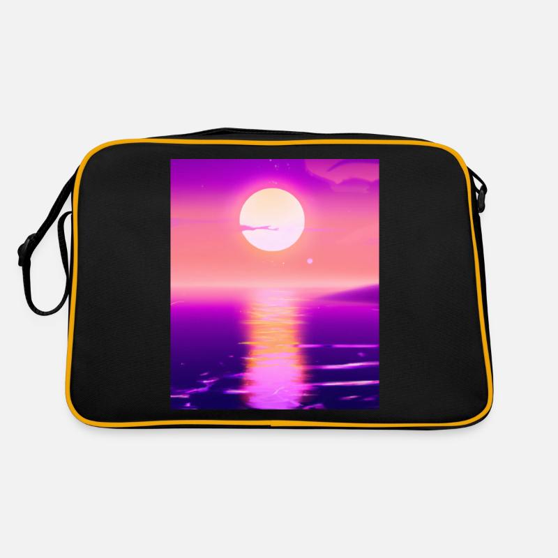 Vaporwave Sun Synthwave Sunset Retro Bag