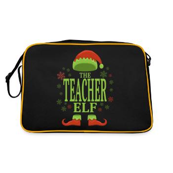 Professeur lutin de Noël - Sac Retro - noir/or - Dos