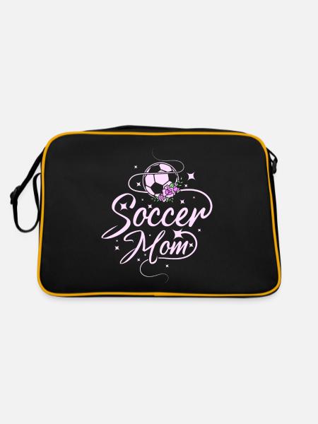 Fête des mères Maman Soccer Maman - Sac Retro - noir/or - Dos