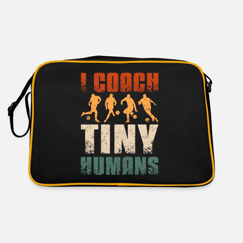 I coach tiny humans Soccer coach Retro Tasche