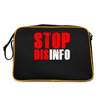 Disinfo Stop Press Freedom Press Law - Retro Bag - black/gold - Back