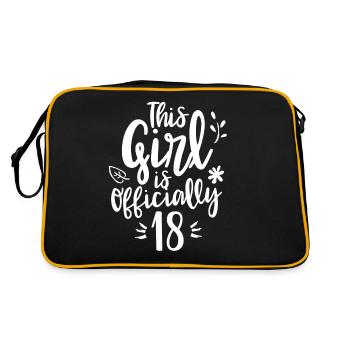 Cette fille a officiellement 18 ans célébration dix-huit - Sac Retro - noir/or - Dos