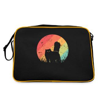Chat persan Race d’animal de compagnie Chat domestique - Sac Retro - noir/or - Dos