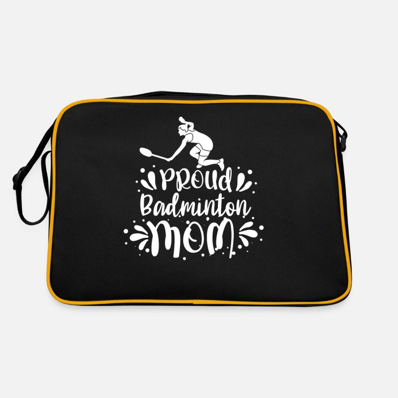 Fière mère de badminton Badminton Sac Retro