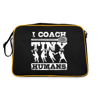 I coach tiny humas Lacrosse coach - Retro Bag - black/gold - Back