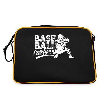 Baseball Catcher Baseball Catcher Hobby Player - Retro Bag - black/gold - Back