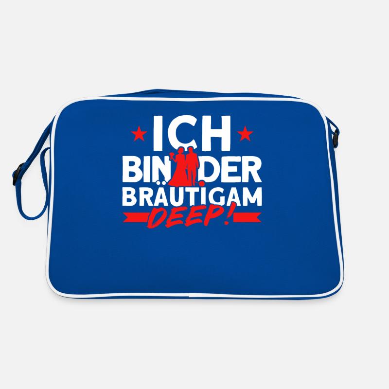 Ich Bin Der Bräutigam Deep Retro Tasche