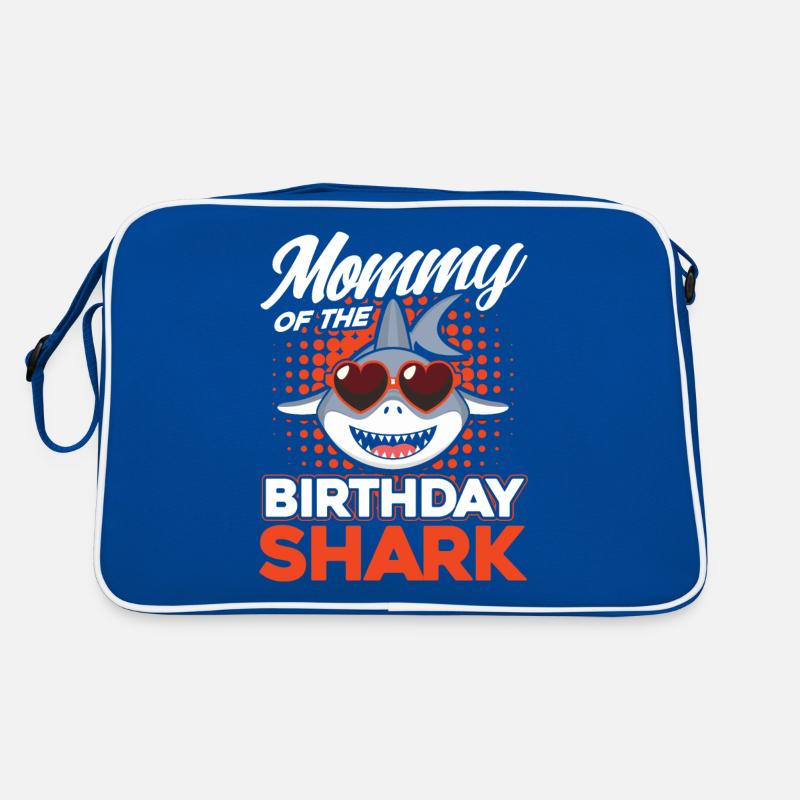 Maman du requin d’anniversaire Sac Retro