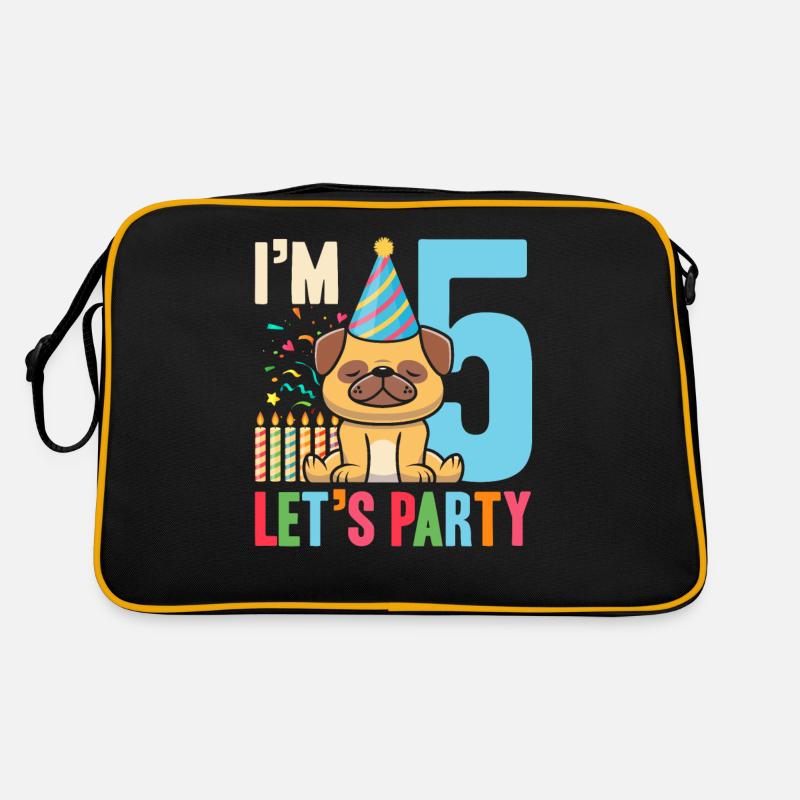 5 birthday at 5 Lets Party Retro Bag