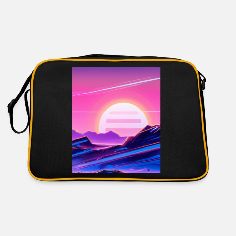 Vaporwave Sun Synthwave Sunset Retro Bag