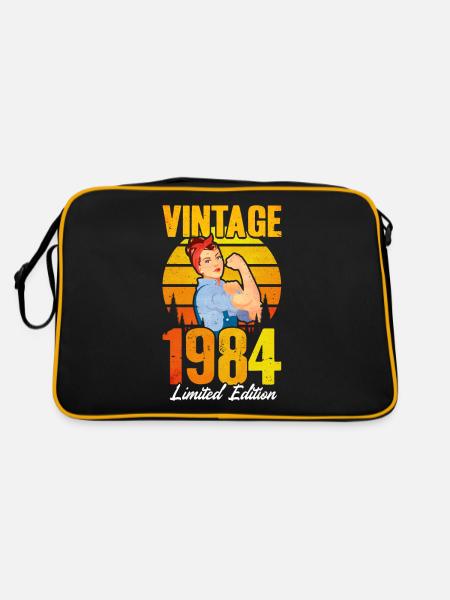 Vintage1984 Limited Edition - Retro Bag - black/gold - Back