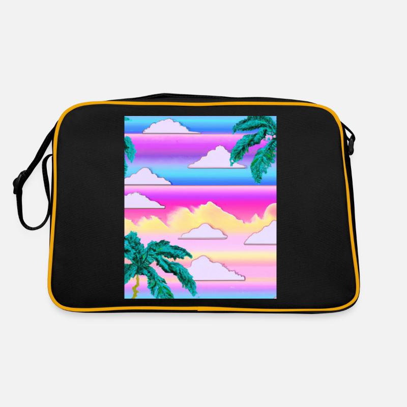 Synthwave Sun Hawaii Vaporwave Aesthetic Retro Bag
