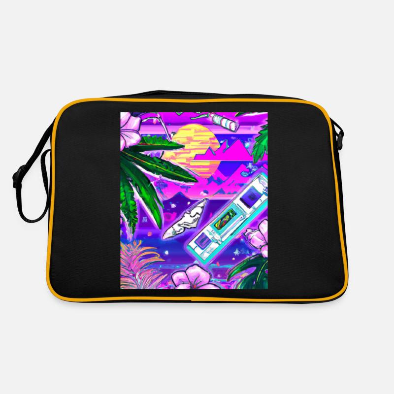 Synthwave Sun Hawaii Vaporwave Aesthetic Retro Bag