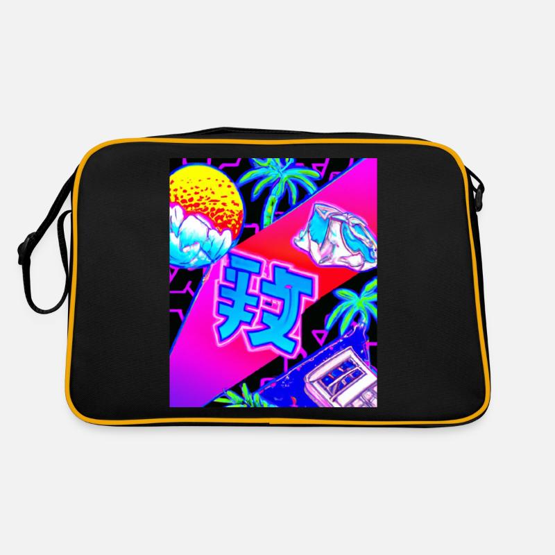 Synthwave Sun Hawaii Vaporwave Aesthetic Retro Bag