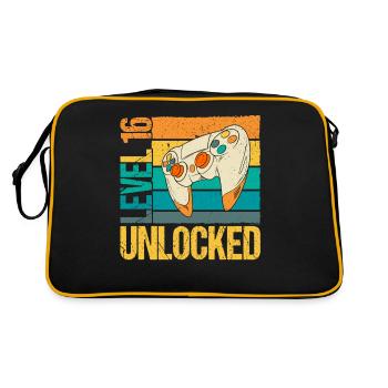 Level 16 Unlocked - Retro Bag - black/gold - Back