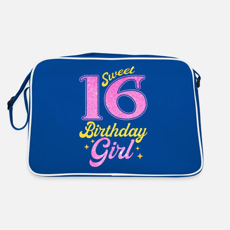 16. Geburtstag Mädchen Retro Tasche