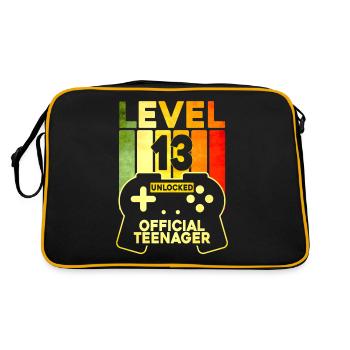 Level 13 Unlocked Official Teenager - Retro Bag - black/gold - Back
