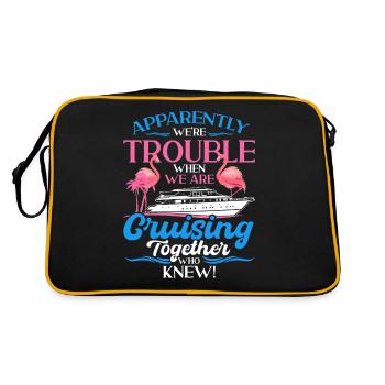 Cruise Ship Shipping - Retro Bag - black/gold - Back