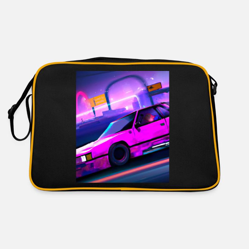 Vaporwave Aesthetic Synthwave Car Retro Tasche