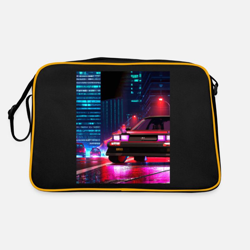 Vaporwave Aesthetic Synthwave Car Retro Bag