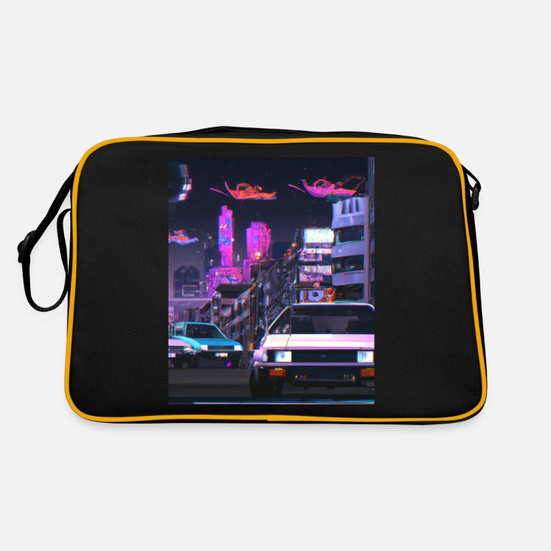 Vaporwave Aesthetic Synthwave Car Retro Tasche