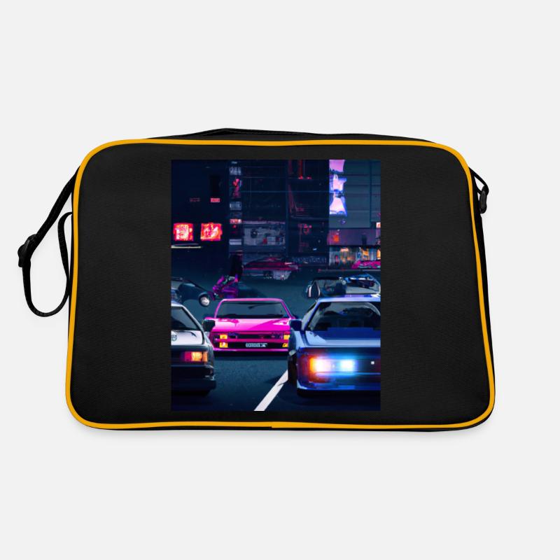 Vaporwave Aesthetic Synthwave Car Retro Tasche