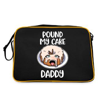 Pound My Cake Daddy Cake Cadeau - Sac Retro - noir/or - Dos