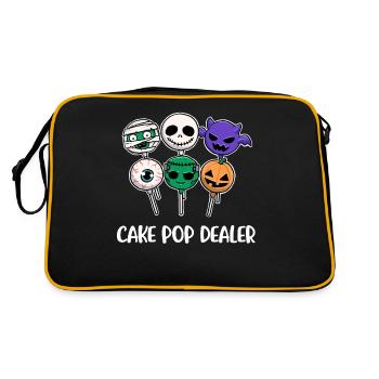 Cake Pop Dealer Cake Cadeau - Sac Retro - noir/or - Dos