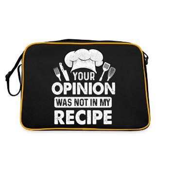 Chef Cooking Lover Culinary Cook - Retro Bag - black/gold - Back