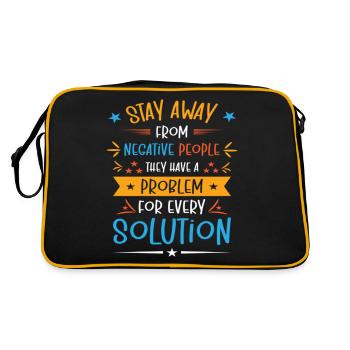 Solution Critical Thinkers Positive Motivation - Retro Bag - black/gold - Back