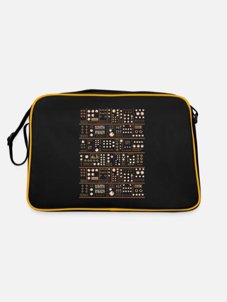 Modular Synthesizer Dj Analog Synth Vintage - Retro Bag - black/gold