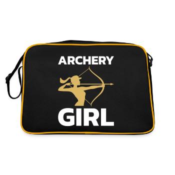 Archery Girl for all Achery fans - Retro Bag - black/gold - Back