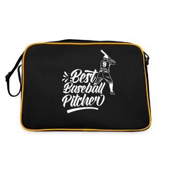 Best Baseball Pitcher of All Time Baseball - Retro Bag - black/gold - Back