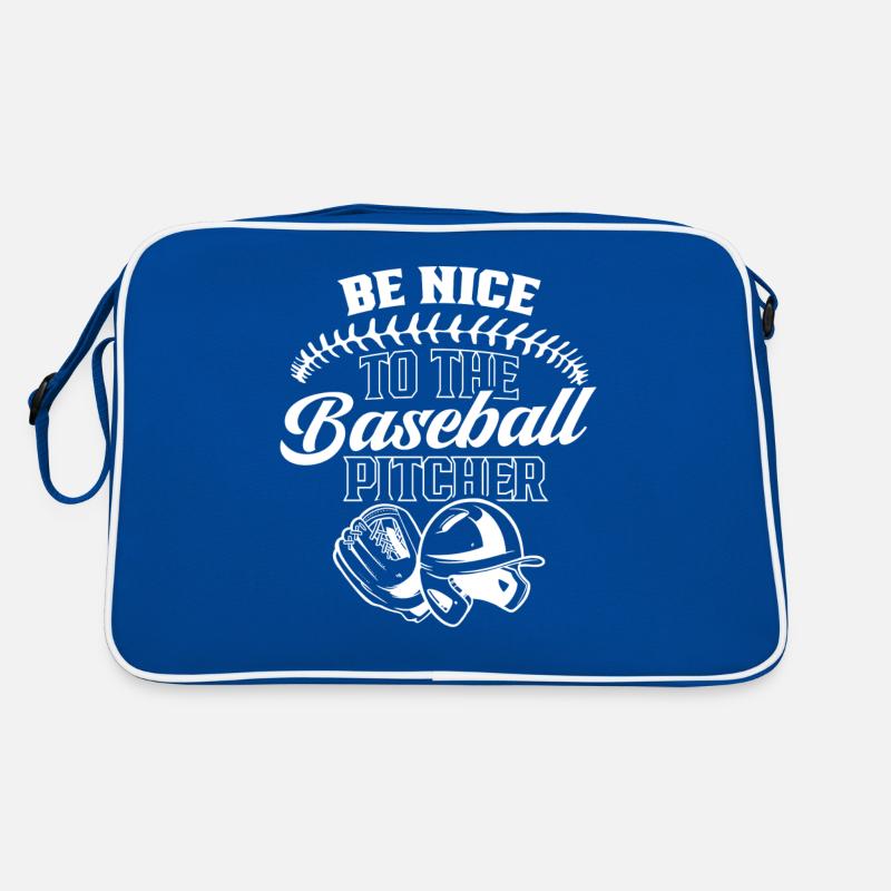 Sei Nett Zum Baseball-Pitcher Werfer Baseball Retro Tasche