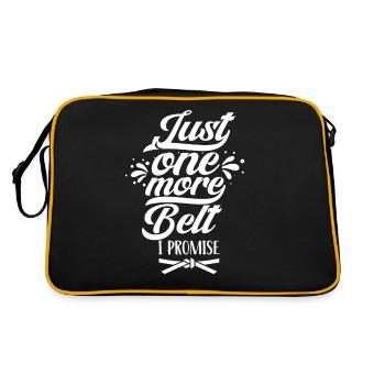 Only one more belt promised gur black belt - Retro Bag - black/gold - Back
