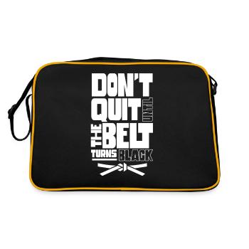 Don't give up until the belt turns black MMA Gur - Retro Bag - black/gold - Back