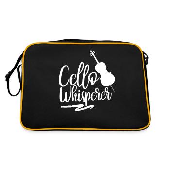 Cello Whisperer Musicien Violoncelle Violoncelliste Violoncelles - Sac Retro - noir/or - Dos