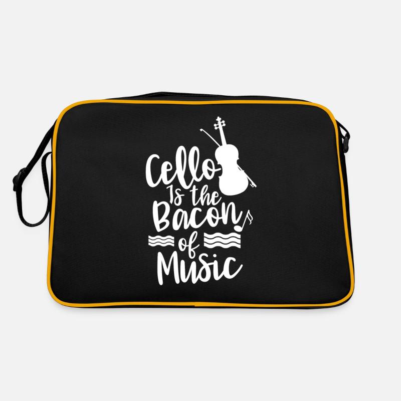 Das Cello Ist Der Speck Der Musik Cellist Cellos Retro Tasche