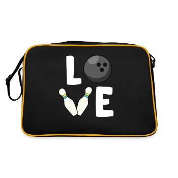 Bowling Chers joueurs de bowling Drôle de bowling - Sac Retro - noir/or - Dos