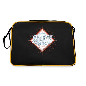 Limited Edition 2017 Vintage - Retro Tasche - Schwarz/Gold - Hinten