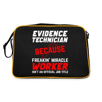 Forensic evidence - Kripo Polizei Forensics - Retro Bag - black/gold - Back