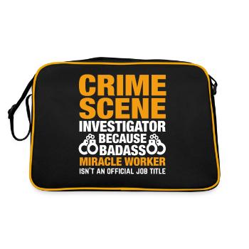 Preuves médico-légales - Kripo Polizei Forensics - Sac Retro - noir/or - Dos