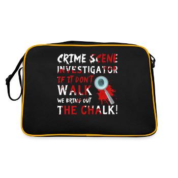 Forensic evidence - Kripo Polizei Forensics - Retro Bag - black/gold - Back