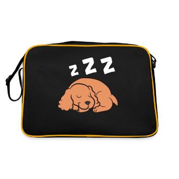 Cocker Spaniel Dog Sleeping Pajama Cocker Spaniel - Retro Bag - black/gold - Back