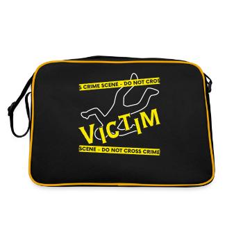 Forensic evidence - Kripo Polizei Forensics - Retro Bag - black/gold - Back