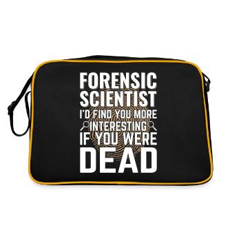 Forensic evidence - Kripo Polizei Forensics - Retro Bag - black/gold - Back