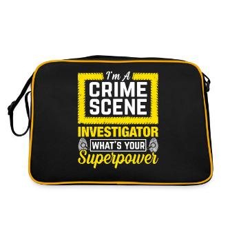 Preuves médico-légales - Kripo Polizei Forensics - Sac Retro - noir/or - Dos