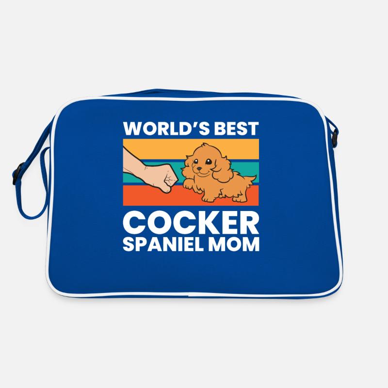 Worlds Best Cocker Spaniel Mom Retro Tasche
