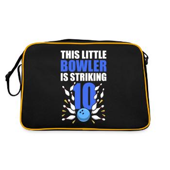 Bowling Ce petit quilleur frappe son 10e anniversaire - Sac Retro - noir/or - Dos