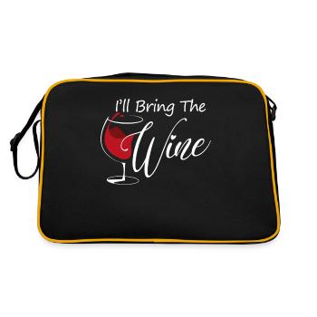 Jga Hen Party I LL Apporter le vin - Sac Retro - noir/or - Dos